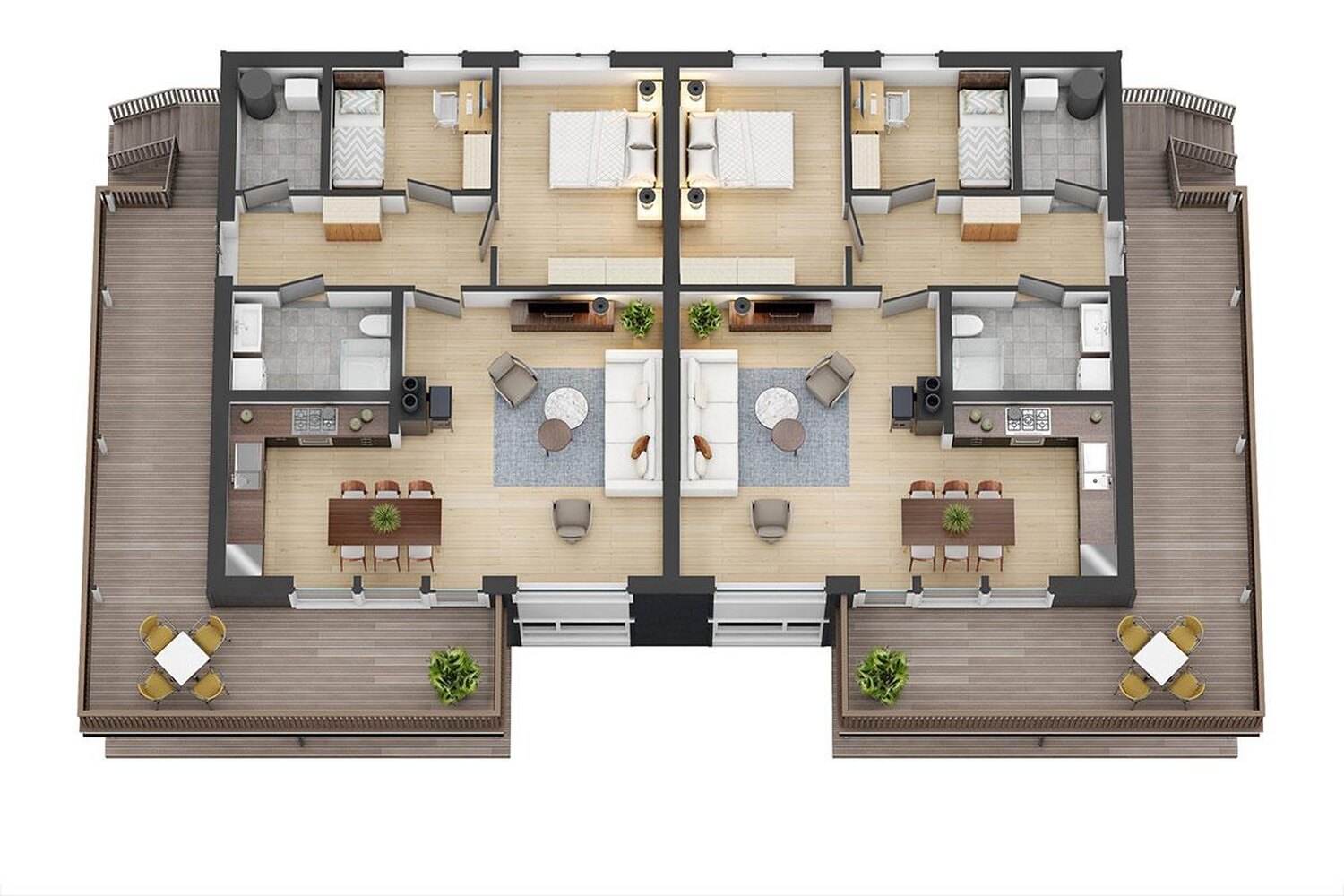 Slotthø Moderne — plantegning 1