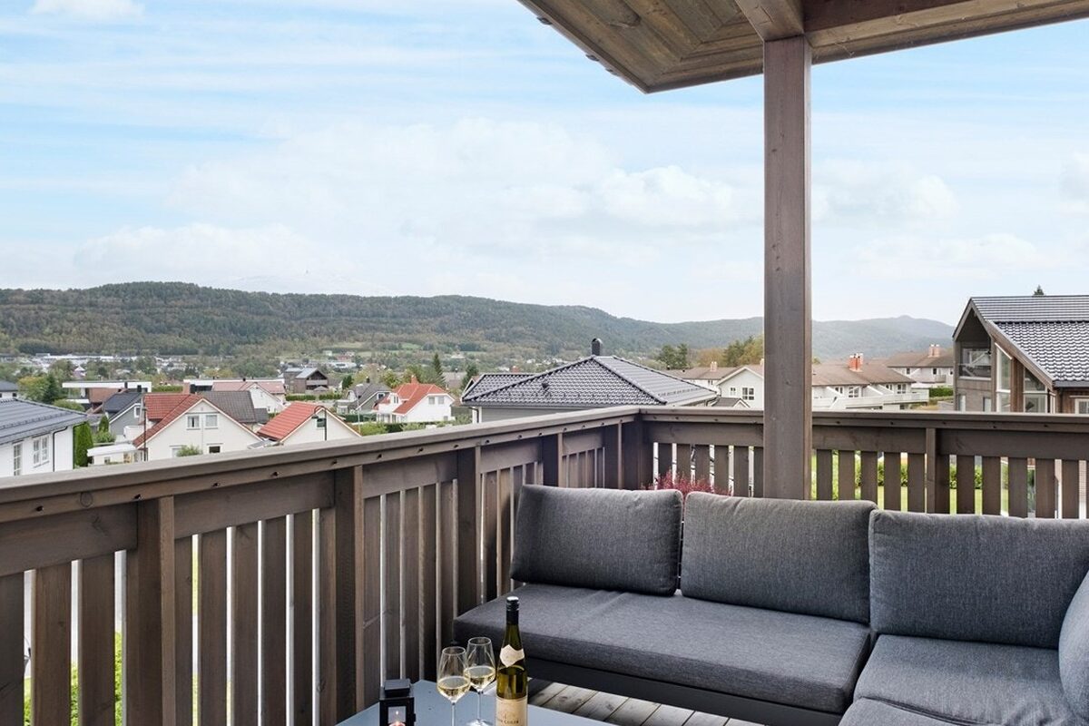 Terrasse med utsikt