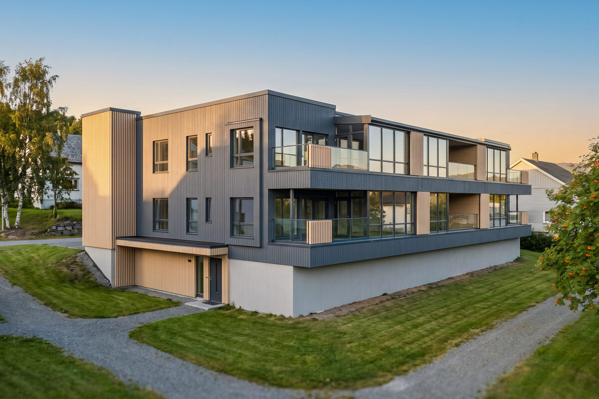 Leiligheter med heis og parkeringskjeller — Hatlane Panorama