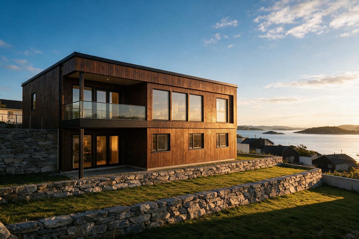 Boligen sett fra sørvest