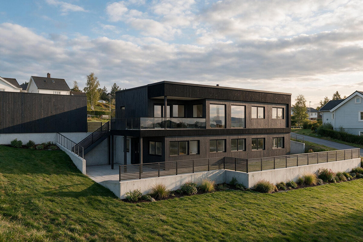 Enebolig med to utleiedeler — Myrland